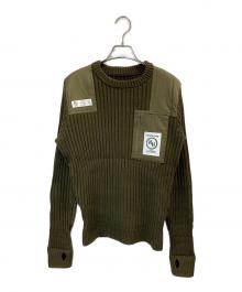 NEIGHBORHOOD（ネイバーフッド）の古着「COMMANDER/CE-KNIT」｜カーキ