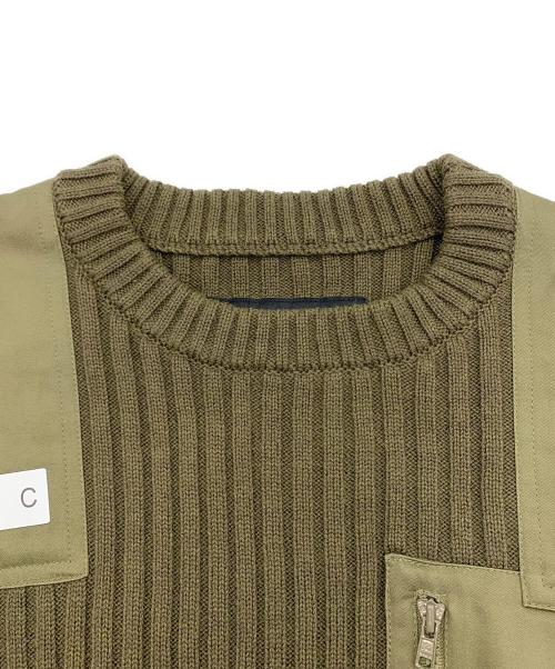 NEIGHBORHOOD（ネイバーフッド）NEIGHBORHOOD (ネイバーフッド) COMMANDER/CE-KNIT カーキ サイズ:Sの古着・服飾アイテム