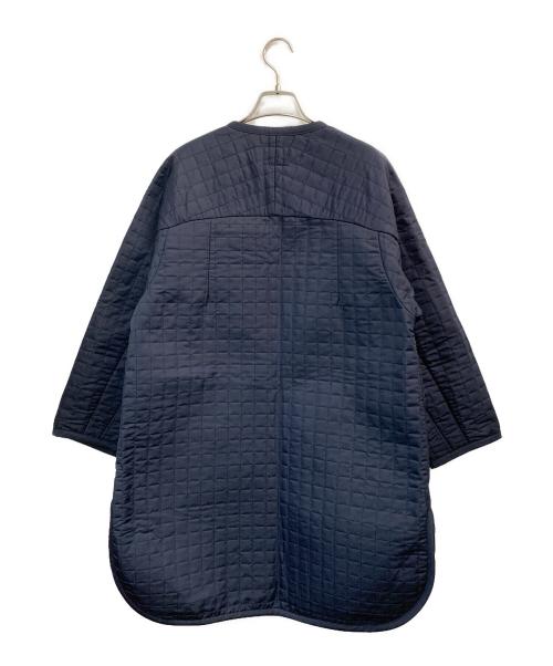 Demi-Luxe Beams（デミルクス ビームス）Demi-Luxe BEAMS (デミルクス ビームス) ノーカラーコート ネイビー サイズ:36の古着・服飾アイテム