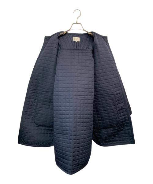 Demi-Luxe Beams（デミルクス ビームス）Demi-Luxe BEAMS (デミルクス ビームス) ノーカラーコート ネイビー サイズ:36の古着・服飾アイテム