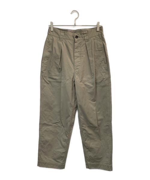 MHL（マーガレットハウエル）MHL (マーガレットハウエル) タックパンツ グリーン サイズ:2の古着・服飾アイテム