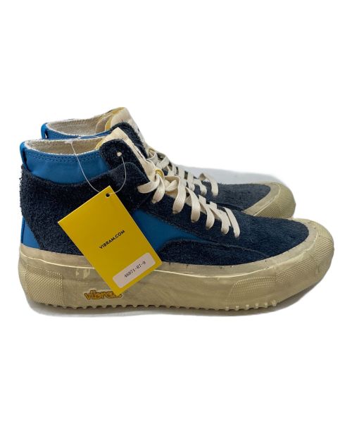 BRANDBLACK（ブランドブラック）BRANDBLACK (ブランドブラック) Capo Dirty High Top Sneaker Navy Light Blue（カポ ダーティ） ネイビー×ブラック サイズ:27cmの古着・服飾アイテム