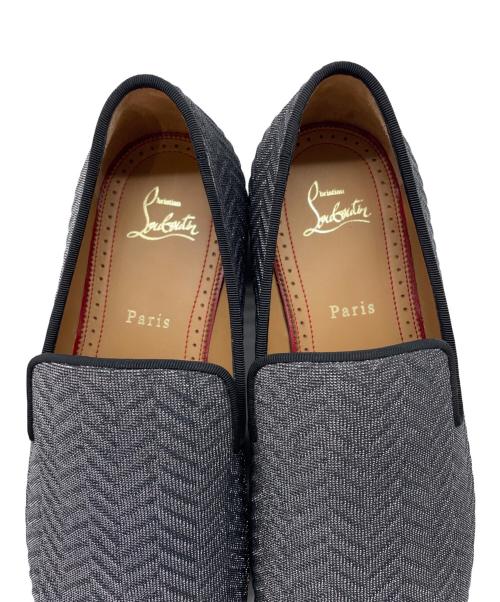 Christian Louboutin（クリスチャン・ルブタン）Christian Louboutin (クリスチャン・ルブタン) スリッポン シルバー サイズ:40 1/2の古着・服飾アイテム