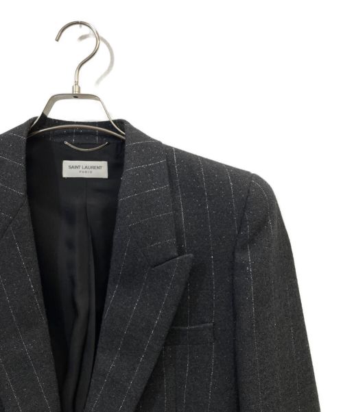 Saint Laurent Paris（サンローランパリ）Saint Laurent Paris (サンローランパリ) シングルブレストジャケット グレー サイズ:44の古着・服飾アイテム