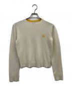 LOEWEロエベ）の古着「アナグラム刺繍クルーネックニット」｜ベージュ