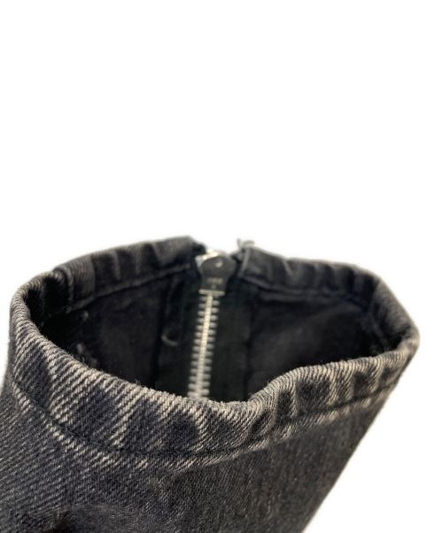 JOHN LAWRENCE SULLIVAN（ジョン ローレンス サリバン）JOHN LAWRENCE SULLIVAN (ジョンローレンスサリバン) ブリーチデニムジップパンツ ブラック サイズ:44の古着・服飾アイテム