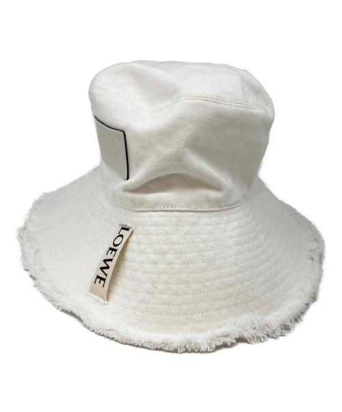 LOEWE（ロエベ）LOEWE (ロエベ) フィッシャーマンハット ホワイト サイズ:57の古着・服飾アイテム