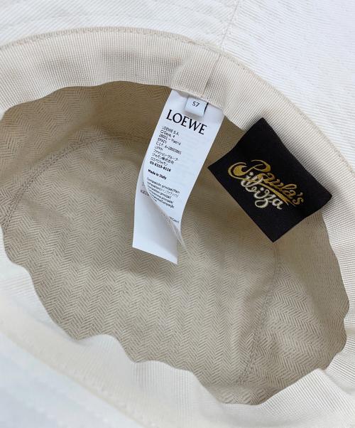 LOEWE（ロエベ）LOEWE (ロエベ) フィッシャーマンハット ホワイト サイズ:57の古着・服飾アイテム