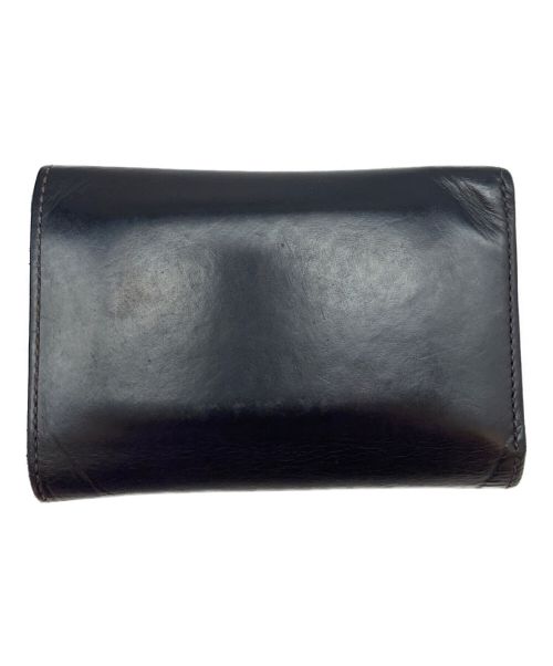 WILDSWANS（ワイルドスワンズ）WILDSWANS (ワイルドスワンズ) レザー三つ折り財布 ブラックの古着・服飾アイテム