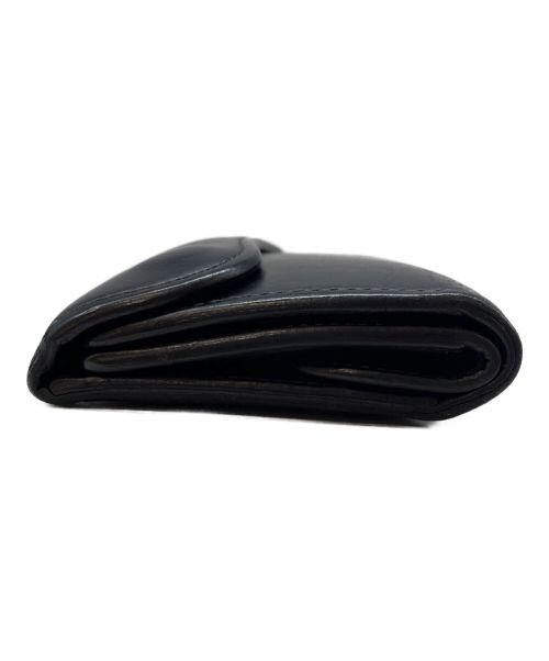 WILDSWANS（ワイルドスワンズ）WILDSWANS (ワイルドスワンズ) レザー三つ折り財布 ブラックの古着・服飾アイテム