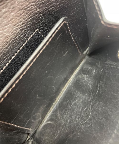 WILDSWANS（ワイルドスワンズ）WILDSWANS (ワイルドスワンズ) レザー三つ折り財布 ブラックの古着・服飾アイテム