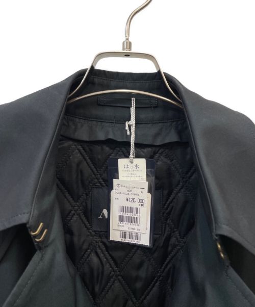 Aquascutum（アクアスキュータム）Aquascutum (アクアスキュータム) ライナー付トレンチコート ブラック サイズ:36の古着・服飾アイテム