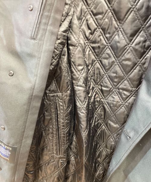 Aquascutum（アクアスキュータム）Aquascutum (アクアスキュータム) ライナー付トレンチコート ブラック サイズ:36の古着・服飾アイテム