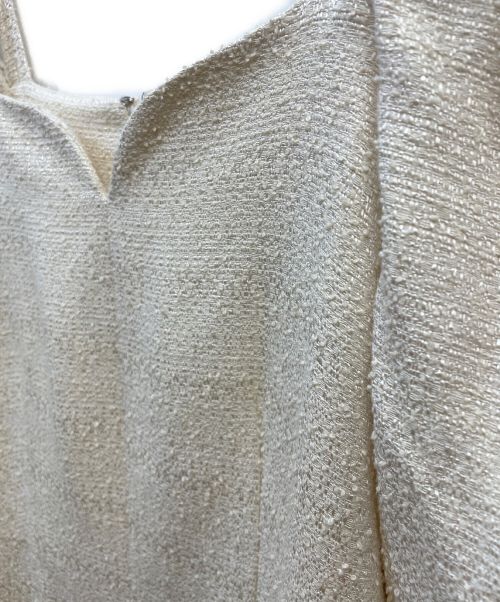 JILL STUART（ジルスチュアート）JILL STUART (ジルスチュアート) ツイードペンシルラインドレス ホワイト サイズ:2の古着・服飾アイテム