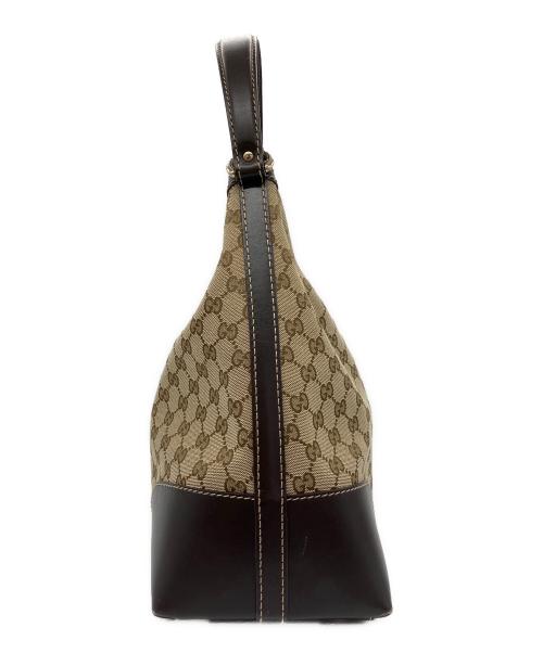 GUCCI（グッチ）GUCCI (グッチ) GGキャンバス ラブリー　ショルダーバッグ ベージュ×ブラウンの古着・服飾アイテム