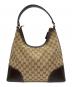 GUCCI (グッチ) GGキャンバス ラブリー　ショルダーバッグ ベージュ×ブラウン：41000円