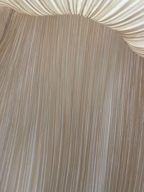 PLEATS PLEASE（プリーツプリーズ）PLEATS PLEASE (プリーツプリーズ) ハイネックプルオーバーシャツ ベージュ サイズ:3の古着・服飾アイテム