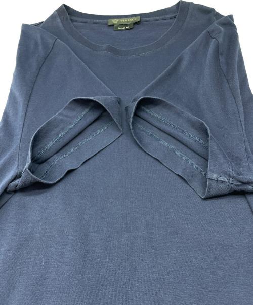 VERSACE（ヴェルサーチェ）VERSACE (ヴェルサーチェ) 半袖Tシャツ ネイビー サイズ:M　180/92Aの古着・服飾アイテム