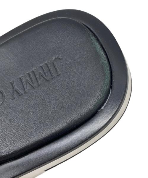 JIMMY CHOO（ジミーチュウ）JIMMY CHOO (ジミーチュウ) スタースタッズクロスサンダル ブラック サイズ:38の古着・服飾アイテム