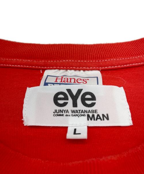 eYe COMME des GARCONS JUNYAWATANABE MAN（アイ コム デ ギャルソン ジュンヤ ワタナベ マン）eYe COMME des GARCONS JUNYAWATANABE MAN (アイ コム デ ギャルソン ジュンヤ ワタナベ マン) Tシャツ レッド サイズ:Lの古着・服飾アイテム