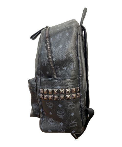 MCM（エムシーエム）MCM (エムシーエム) スタッズリュック ブラックの古着・服飾アイテム