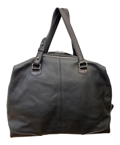 STEFANOMANO（ステファノマーノ）STEFANOMANO (ステファノマーノ) レザーボストンバッグ ブラックの古着・服飾アイテム