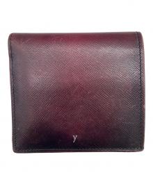 YUHAKU（ユハク）の古着「2つ折り財布」｜ボルドー