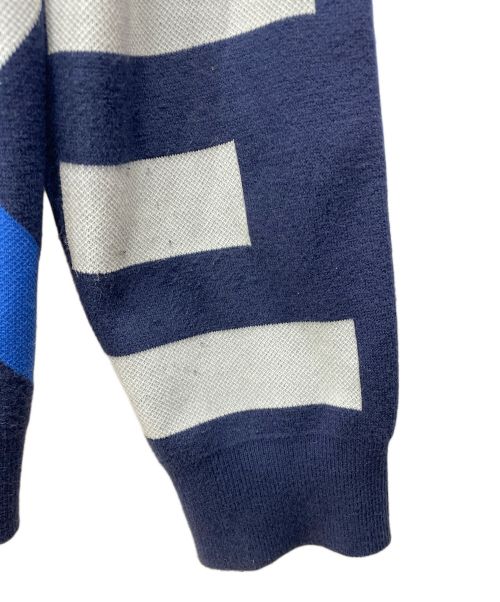 KENZO（ケンゾー）KENZO (ケンゾー) ロゴ総柄 クルーネックット ブルー サイズ:Mの古着・服飾アイテム