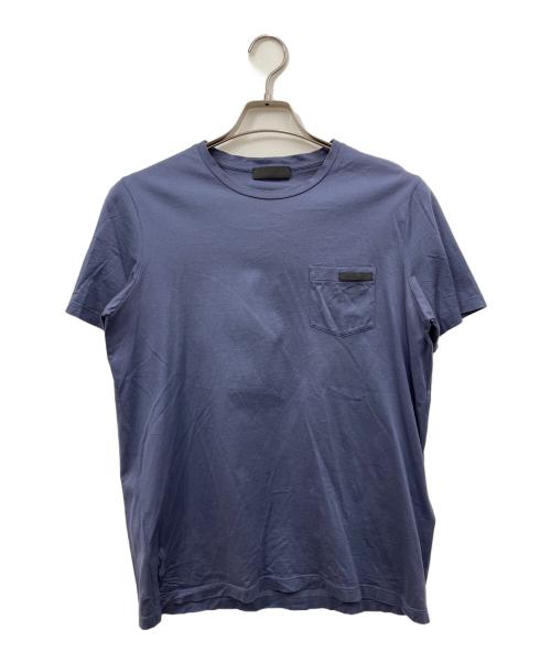PRADA（プラダ）PRADA (プラダ) ポケットTシャツ ネイビー サイズ:Sの古着・服飾アイテム