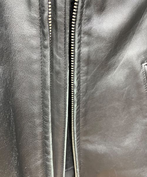 Schott（ショット）Schott (ショット) シングルライダースジャケット ブラック サイズ:34の古着・服飾アイテム