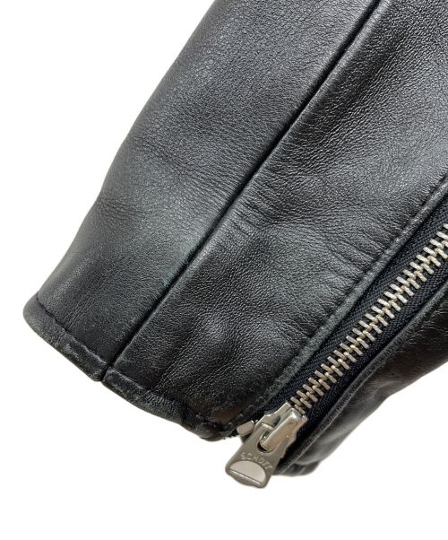 Schott（ショット）Schott (ショット) シングルライダースジャケット ブラック サイズ:34の古着・服飾アイテム