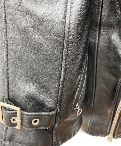 Schott（ショット）Schott (ショット) シングルライダースジャケット ブラック サイズ:34の古着・服飾アイテム