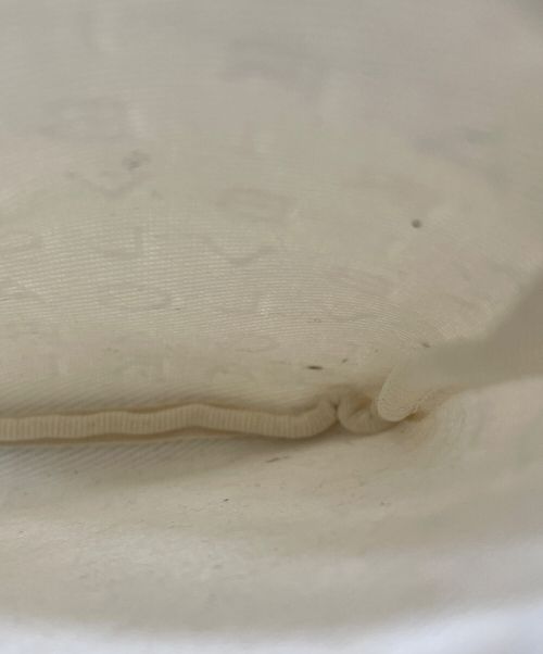 BVLGARI（ブルガリ）BVLGARI (ブルガリ) レザーコンビキャンパスショルダーバッグ ベージュの古着・服飾アイテム