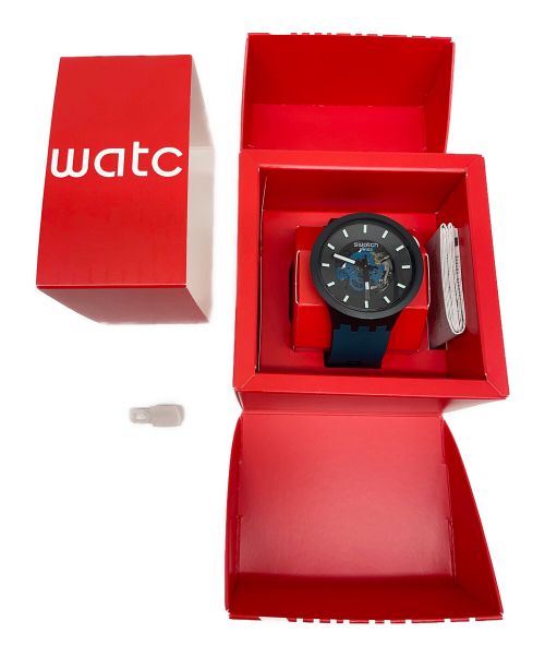 SWATCH（スウォッチ）SWATCH (スウォッチ) 腕時計 ブラックの古着・服飾アイテム