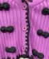 中古・古着 holiday (ホリデー) RIBBON CROPPED KNIT CARDIGAN パープル サイズ:ONE SIZE：9000円
