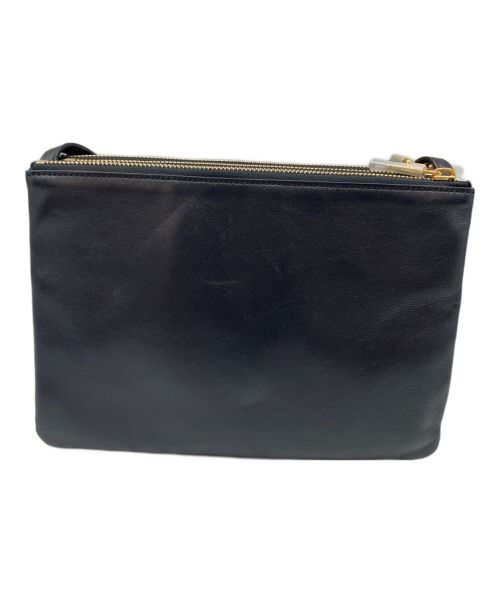 CELINE（セリーヌ）CELINE (セリーヌ) トリオショルダーバッグ ブラックの古着・服飾アイテム