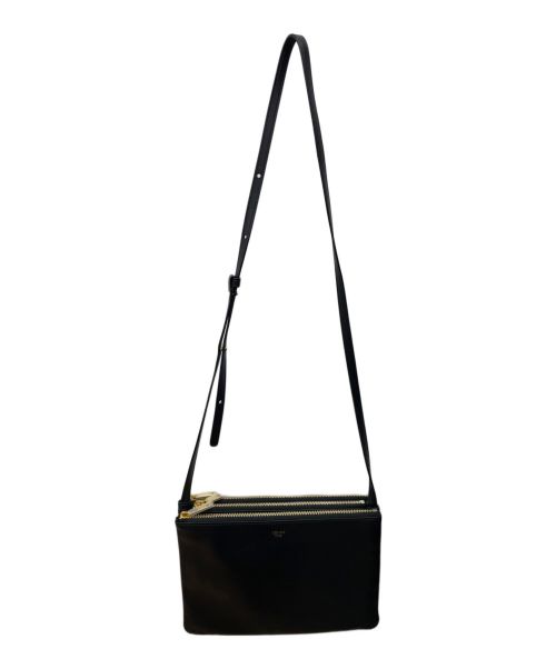 CELINE（セリーヌ）CELINE (セリーヌ) トリオショルダーバッグ ブラックの古着・服飾アイテム