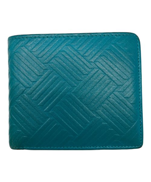 BOTTEGA VENETA（ボッテガベネタ）BOTTEGA VENETA (ボッテガベネタ) ブルーバイフォールドウォレット グリーンの古着・服飾アイテム