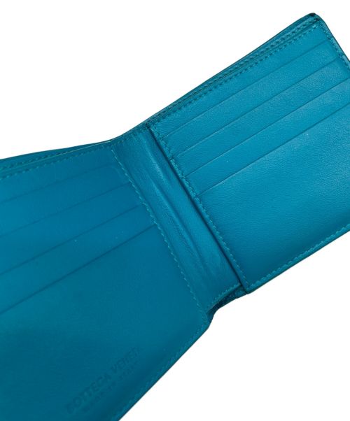 BOTTEGA VENETA（ボッテガベネタ）BOTTEGA VENETA (ボッテガベネタ) ブルーバイフォールドウォレット グリーンの古着・服飾アイテム