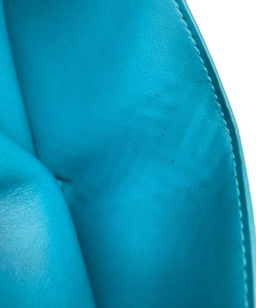 BOTTEGA VENETA（ボッテガベネタ）BOTTEGA VENETA (ボッテガベネタ) ブルーバイフォールドウォレット グリーンの古着・服飾アイテム