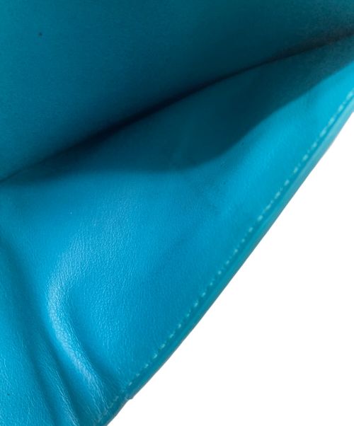 BOTTEGA VENETA（ボッテガベネタ）BOTTEGA VENETA (ボッテガベネタ) ブルーバイフォールドウォレット グリーンの古着・服飾アイテム