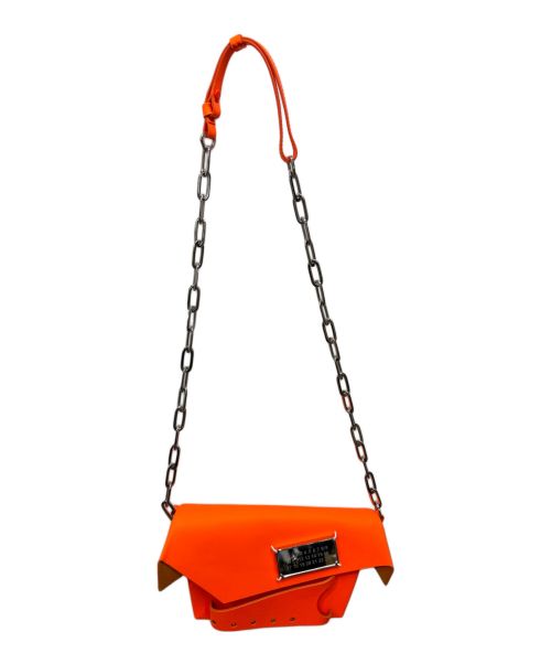 Maison Margiela（メゾンマルジェラ）Maison Margiela (メゾンマルジェラ) チェーンショルダーバッグ オレンジの古着・服飾アイテム