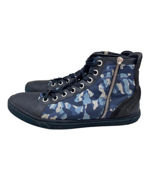 LOUIS VUITTON（ルイ ヴィトン）LOUIS VUITTON (ルイ ヴィトン) ハイカットスニーカー ネイビー サイズ:7の古着・服飾アイテム
