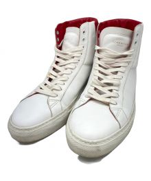 GIVENCHY（ジバンシィ）の古着「ハイカットスニーカー」｜ホワイト×レッド