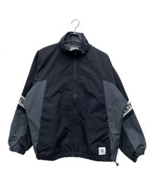 LINDERTHON（リンダーソン）の古着「Logo Tape Track Jacket」｜ブラック
