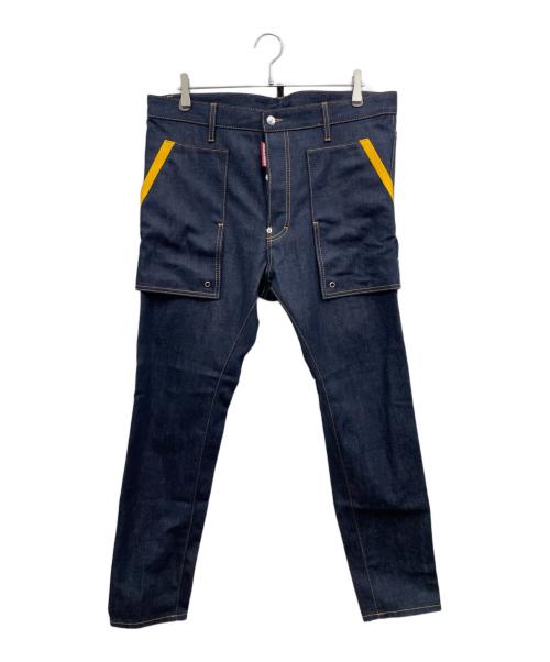 DSQUARED2（ディースクエアード）DSQUARED2 (ディースクエアード) デニムベイカーパンツ インディゴ サイズ:50の古着・服飾アイテム