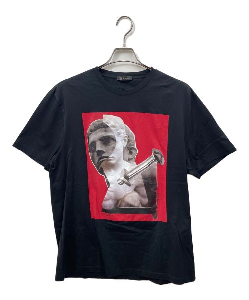 VERSACE（ヴェルサーチェ）VERSACE (ヴェルサーチ) Tシャツ ブラック サイズ:Lの古着・服飾アイテム