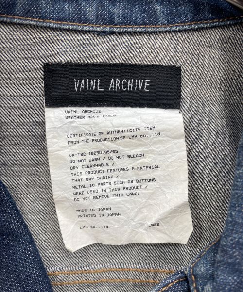 vainl archive（ヴァイナルアーカイブ）vainl archive (ヴァイナルアーカイブ) デニムジャケット インディゴ サイズ:Mの古着・服飾アイテム