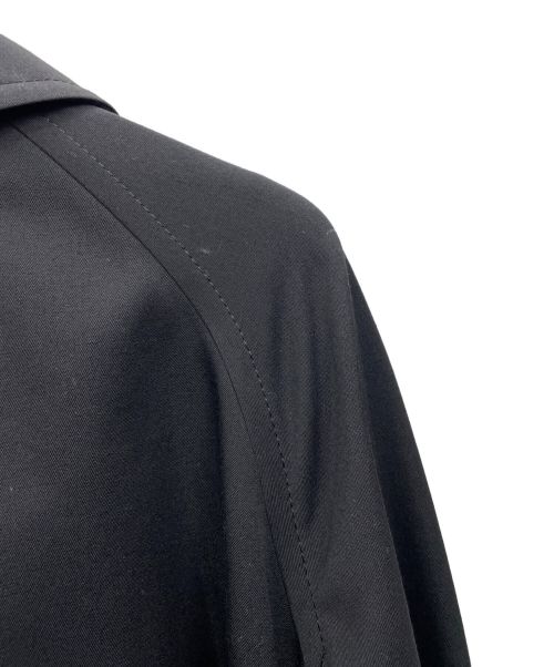 COMME des GARCONS（コムデギャルソン）COMME des GARCONS (コムデギャルソン) ワイヤーサイドスリットトレンチコート ブラック サイズ:Lの古着・服飾アイテム