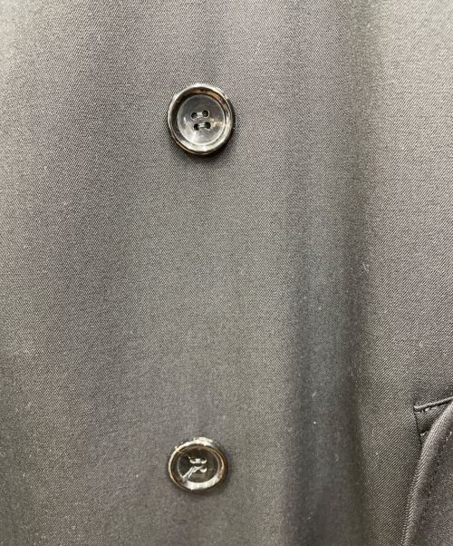 COMME des GARCONS（コムデギャルソン）COMME des GARCONS (コムデギャルソン) ワイヤーサイドスリットトレンチコート ブラック サイズ:Lの古着・服飾アイテム